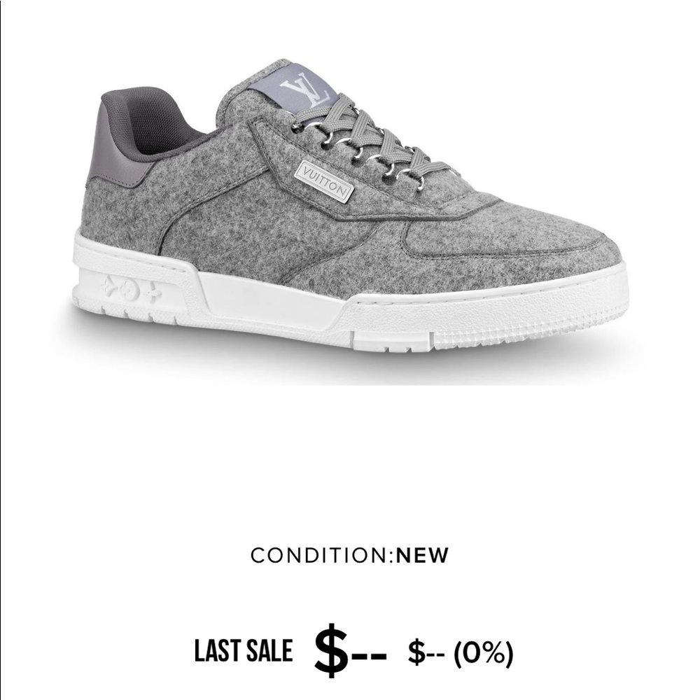 Louis Vuitton fleece trainers
